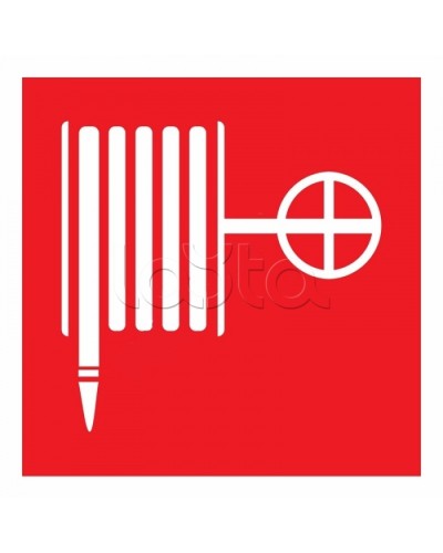 Знак пожарной безопасности Пожарный кран 100x100 (5шт/уп) REXANT 56-0054 в Назрани Дополнительное оборудование для ОПС Pintop.ru