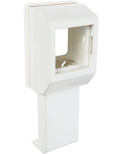 Суппорт с рамкой на 1 пост (45х45) вдоль профиля универсальный SPL 020007S в Назрани Аксессуары для кабель-канала Pintop.ru