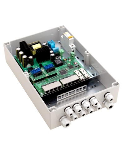 PoE-коммутатор 10-портовый, управляемый уличный TFortis PSW-2G8F+ в Назрани Коммутаторы Pintop.ru