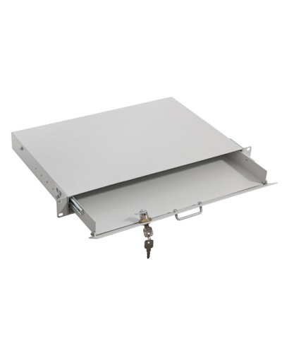 Полка под клавиатуру, выдвижная 1U TLK TLK-KB1-GY в Назрани Полки для шкафов и стоек Pintop.ru