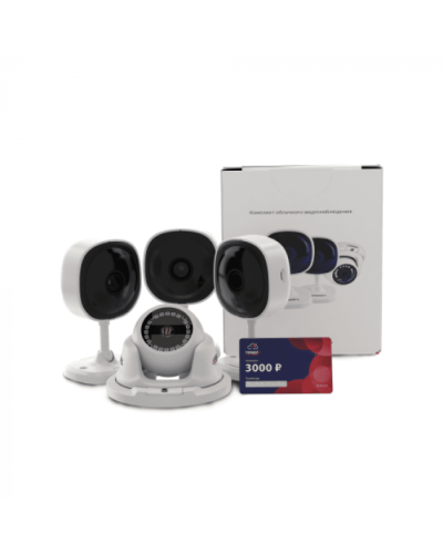 Комплект облачного видеонаблюдения TRASSIR 4TR1Cloud3000 в Назрани IP-камеры Pintop.ru