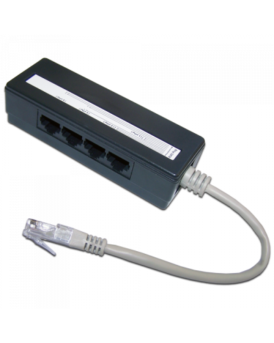 Сплиттер 1 на 4 RJ-45 TWT (TWT-4U1) в Назрани Проходные адаптеры RJ-45 и разветвители Pintop.ru