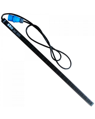 Блок розеток верт, 1-фазный с авт., A/V-метр, 16A / 250V, 20xC19, шнур 3.0 м, IEC309 TWT (TWT-PDVI-20C9-I9) в Назрани Блоки розеток Pintop.ru