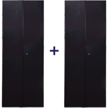 Комплект дверей 47U, 600 мм, черный, передняя - распашная металл, задняя - распашная металлTWT TWT-CBB-DR47-6x-S-M1