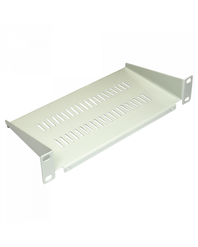 Полка фронтальная для шкафа 10, 1U, глубиной 120 мм, серая TWT (TWT-CBW10-SF120-1U-GY) в Назрани Полки для шкафов и стоек Pintop.ru