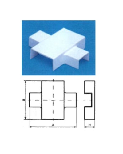 Х-переходник 60х22 на 39х18 TWT TWT-CT60/39-XT-WH в Назрани Аксессуары для кабель-канала Pintop.ru
