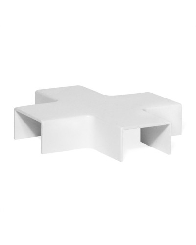 Х-соединитель 60х22 на 60х22 TWT TWT-CT60/60-XT-WH в Назрани Аксессуары для кабель-канала Pintop.ru