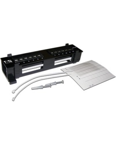 Патч-панель настенная горизонтальная 12 портов RJ-45 TWT TWT-PP12UTP-H в Назрани Патч панель Pintop.ru