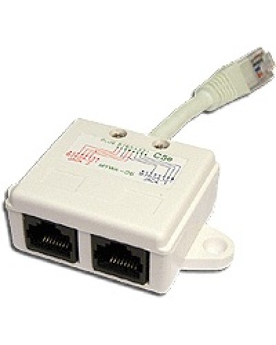 Y-адаптер 1 телефонный и 1 компьютерный порт TWT TWT-Y-E2-U2 в Назрани Проходные адаптеры Pintop.ru