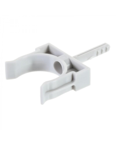 Держатель Экопласт с дюбелем без шурупа D16мм (черный) в Назрани Аксессуары для кабель-канала Pintop.ru