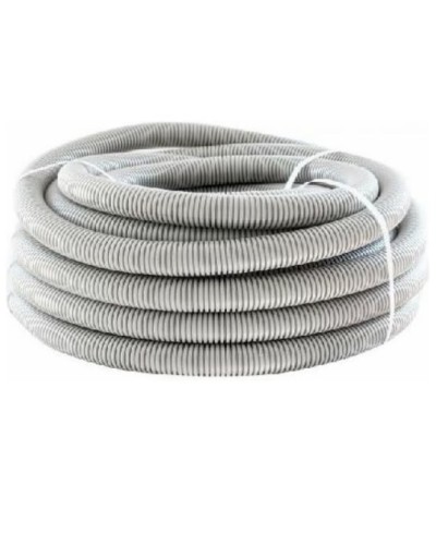 Труба гофр. ПНД HF 50 мм с зондом лёгкая серый (15 м) ОКЛ Экопласт 20150HF в Назрани Труба гофрированная Pintop.ru