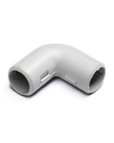 Угол 90° (из двух частей) для труб D16 мм, без галогена Экопласт 41216HF в Назрани Повороты, муфты, тройники Pintop.ru