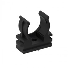 CFQ20 Держатель (клипса) для труб, для монтажного пистолета D20мм, цвет чёрный (10шт) Экопласт (41520-10BL)