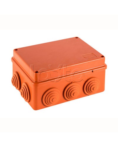 JBS150 Коробка огн. E110, о/п 150х110х70мм, без галогена, 10 вых., IP55, 5P, (0,15-2,5 мм2), цвет оранж. Экопласт (43099HF) в Назрани Коробки (ОКЛ) Экопласт Pintop.ru