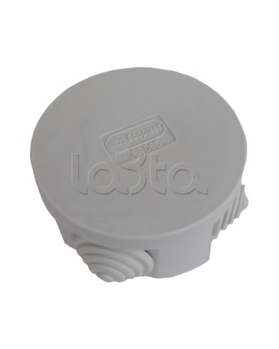 Коробка распределительная о/п с крышкой D65х35 мм, 4 вых., без галогена Экопласт 44004HF в Назрани Распределительные коробки Pintop.ru