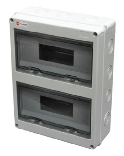 Шкаф настенный, 24 модулей, IP65 Экопласт 46424 в Назрани Боксы для автоматов Pintop.ru