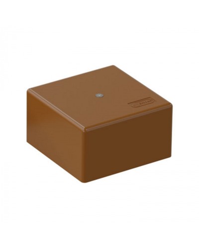 SD3 Коробка распределительная для о/п, для монтажного пистолета 75x75x40мм, (корич.) Экопласт (72932B) в Назрани Распределительные коробки Pintop.ru