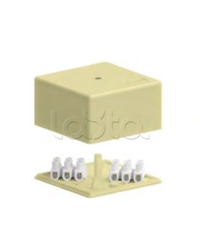 SD3 Коробка распределительная для о/п, 75х75х40мм без галогена (белый) Экопласт (72932HF) в Назрани Распределительные коробки Pintop.ru