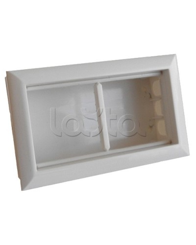 Коробка для открытой проводки на 2 поста 45х45 мм Экопласт 72944 в Назрани Распределительные коробки Pintop.ru