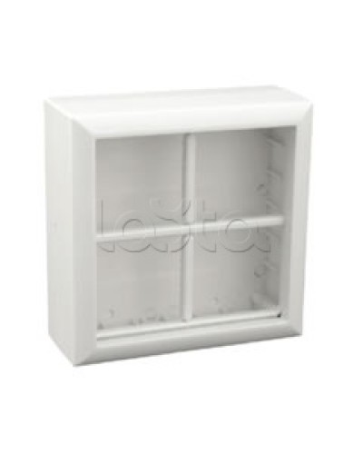 Коробка для открытой проводки на 4 поста 45х45 мм Экопласт 72948 в Назрани Распределительные коробки Pintop.ru