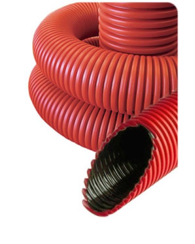 NR050 Гофрированные трубы для прокладки кабеля под землей с протяжкой D50мм (внешн.) (801050) в Назрани Труба гофрированная Pintop.ru