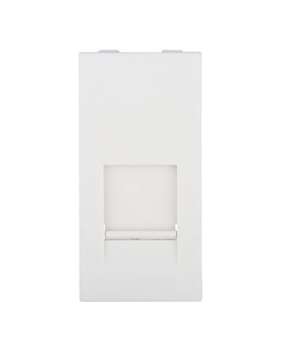 Накладка для розетки телефонной, компьютерной RJ, 45х22,5 мм (белый) LK45 Экопласт (853104) в Назрани Аксессуары для кабель-канала Pintop.ru