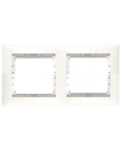 Рамка 2-постовая LK60 Экопласт (белый) (864204) в Назрани Аксессуары для лотков Pintop.ru