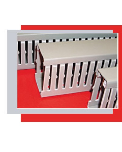 Короб перфорированный 120х80 мм (серый) Экопласт СР-Е324 в Назрани Кабель-канал Pintop.ru