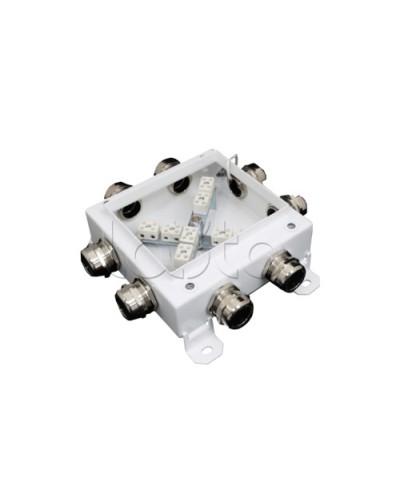 Коробка монтажная огнестойкая Гефест КМ-О (12к*6,0)-IP66 1212, 8 вводов 123х123х6 в Назрани Распределительные коробки Pintop.ru