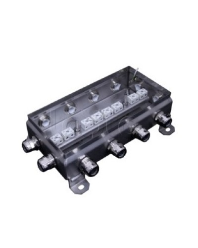 Коробка монтажная огнестойкая Гефест КМ-О (16к*6,0)-IP66 1224нерж, 12 вводов 123х240х60 в Назрани Распределительные коробки Pintop.ru