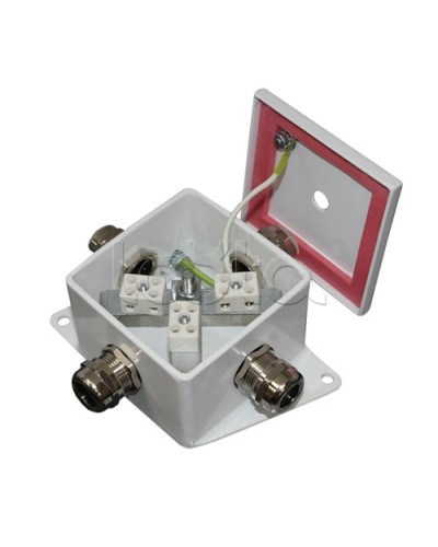 Коробка монтажная огнестойкая Гефест КМ-О (6к)-IP66, три ввода 80х80х68 в Назрани Распределительные коробки Pintop.ru