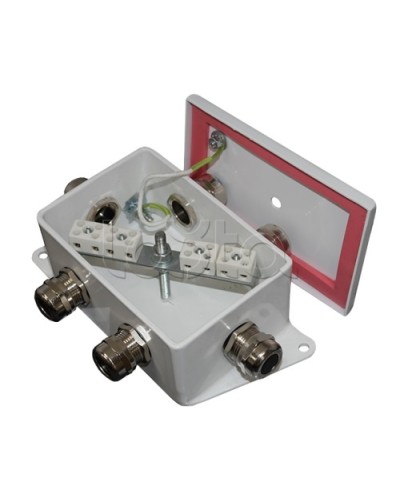 Коробка монтажная огнестойкая Гефест КМ-О (8к)-IP66-d, шесть вводов 120х80х68 в Назрани Распределительные коробки Pintop.ru