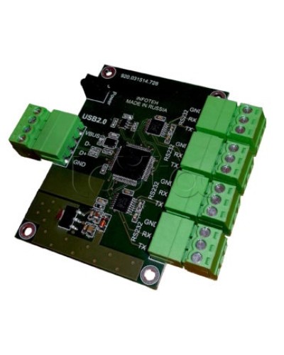 Конвертер USB/RS-232 ИНФОТЕХ AVT-USB/4RS232 в Назрани Дополнительное оборудование для ОПС Pintop.ru