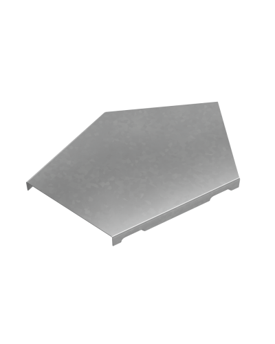 Крышка горизонтального угла 45 гр. 100 мм ПЛЮС КМ-профиль (KGLplus45-100) в Назрани Аксессуары для лотков Pintop.ru