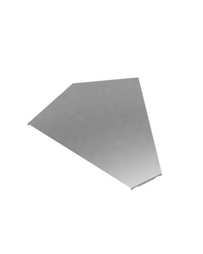 Крышка горизонтального угла 45 гр. 500 мм ПЛЮС INOX304 КМ-Профиль (KGLplus45-500 INOX304) в Назрани Аксессуары для лотков Pintop.ru