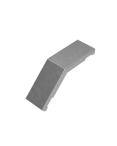Крышка внешнего вертикального угла 45 гр. 50 мм ПЛЮС INOX304 КМ-Профиль (KVLplus45-50 INOX304) в Назрани Аксессуары для лотков Pintop.ru