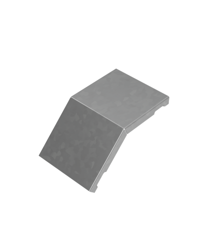 Крышка внешнего вертикального угла 45 гр. 100 мм ПЛЮС HD КМ-Профиль (KVLplus45-100 HD) в Назрани Аксессуары для лотков Pintop.ru
