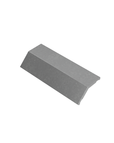 Крышка внешнего вертикального угла 45 гр. 400 мм ПЛЮС INOX304 КМ-Профиль (KVLplus45-400 INOX304) в Назрани Аксессуары для лотков Pintop.ru