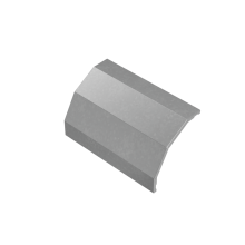 Крышка внешнего вертикального угла 90 гр. 400 мм "ПЛЮС" HD КМ-Профиль (KVLplus90-400 HD)