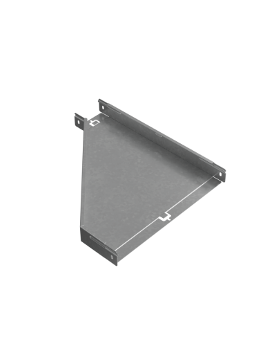 Переходник правый 50х100-400 мм ПЛЮC INOX304 КМ-Профиль (PDplus50-100-400-R INOX304) в Назрани Аксессуары для лотков Pintop.ru