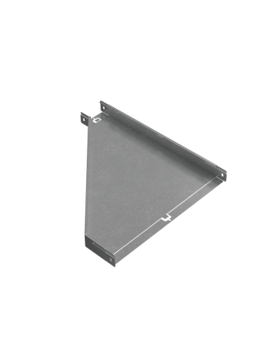 Переходник правый 50х100-500 мм ПЛЮC INOX304 КМ-Профиль (PDplus50-100-500-R INOX304) в Назрани Аксессуары для лотков Pintop.ru