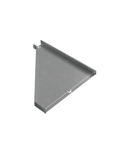 Переходник правый 50х100-600 мм ПЛЮC INOX304 КМ-Профиль (PDplus50-100-600-R INOX304) в Назрани Аксессуары для лотков Pintop.ru