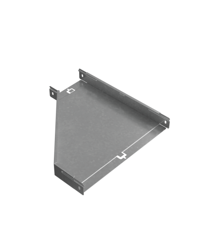 Переходник правый 50х150-400 мм ПЛЮC INOX304 КМ-Профиль (PDplus50-150-400-R INOX304) в Назрани Аксессуары для лотков Pintop.ru