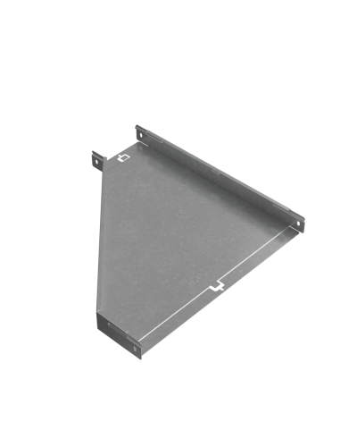 Переходник правый 50х150-500 мм ПЛЮC INOX304 КМ-Профиль (PDplus50-150-500-R INOX304) в Назрани Аксессуары для лотков Pintop.ru