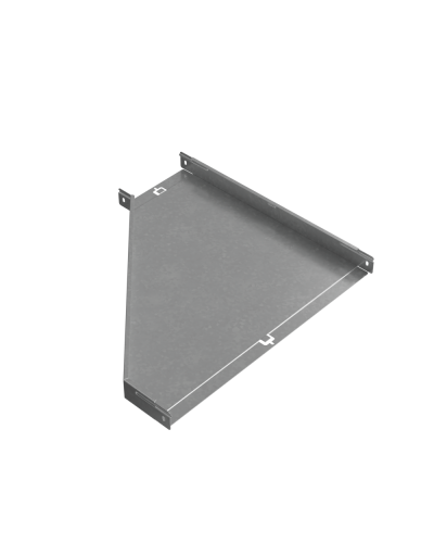 Переходник правый 50х200-600 мм ПЛЮC INOX304 КМ-Профиль (PDplus50-200-600-R INOX304) в Назрани Аксессуары для лотков Pintop.ru