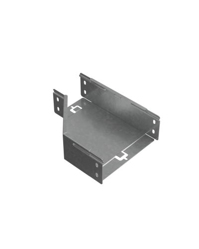 Переходник правый 80х100-200 мм ПЛЮC INOX304 КМ-Профиль (PDplus80-100-200-R INOX304) в Назрани Аксессуары для лотков Pintop.ru