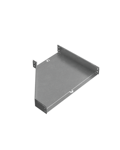 Переходник правый 80х300-600 мм ПЛЮC INOX304 КМ-Профиль (PDplus80-300-600-R INOX304) в Назрани Аксессуары для лотков Pintop.ru