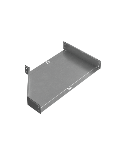 Переходник правый 80х400-600 мм ПЛЮC INOX304 КМ-Профиль (PDplus80-400-600-R INOX304) в Назрани Аксессуары для лотков Pintop.ru