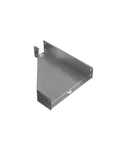 Переходник правый 100х100-400 мм ПЛЮC INOX304 КМ-Профиль (PDplus100-100-400-R INOX304) в Назрани Аксессуары для лотков Pintop.ru