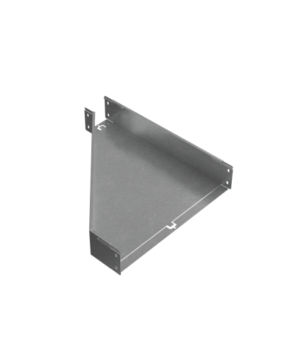 Переходник правый 100х100-500 мм ПЛЮC INOX304 КМ-Профиль (PDplus100-100-500-R INOX304) в Назрани Аксессуары для лотков Pintop.ru